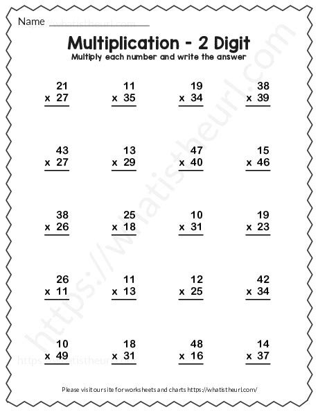 multiplication worksheets|Multiplication Worksheets with Answer Key .